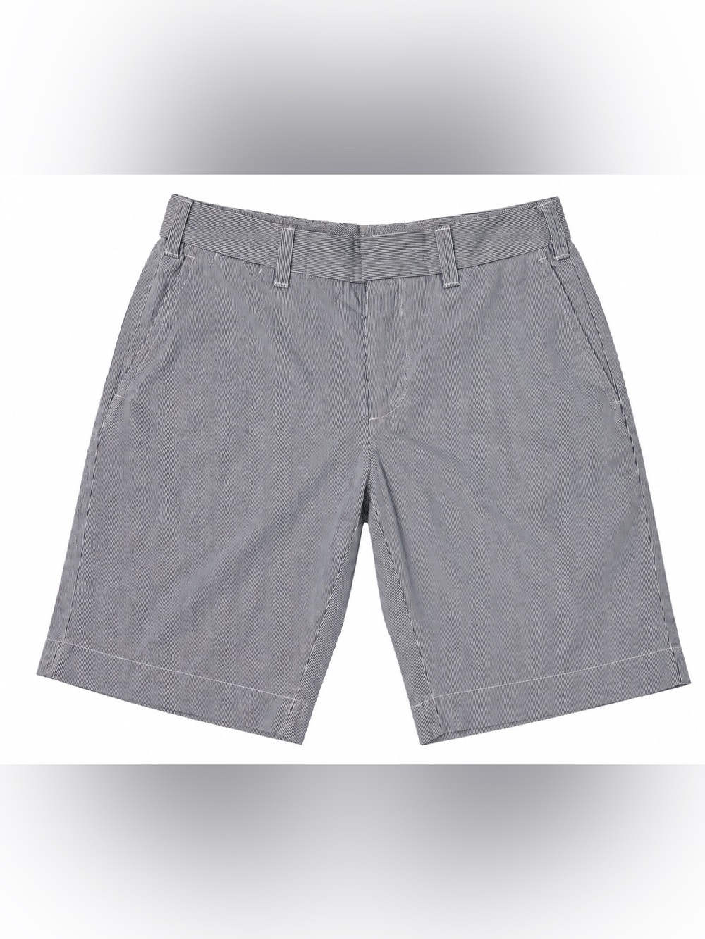 Polo by Ralph Lauren Gray Pinstripe Flat-Front Shorts size 33